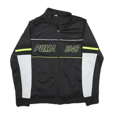 PUMA Track Jacket Black Boys L