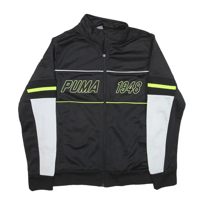 PUMA Track Jacket Black Boys L