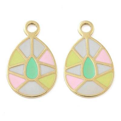 Ion Plating(IP) 304 Stainless Steel Enamel Charms