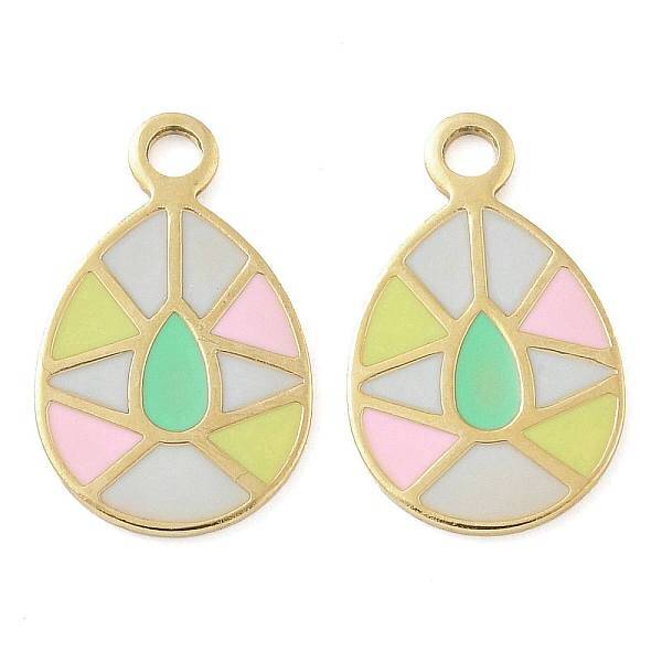 Ion Plating(IP) 304 Stainless Steel Enamel Charms