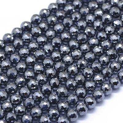 Terahertz Stone Beads Strands