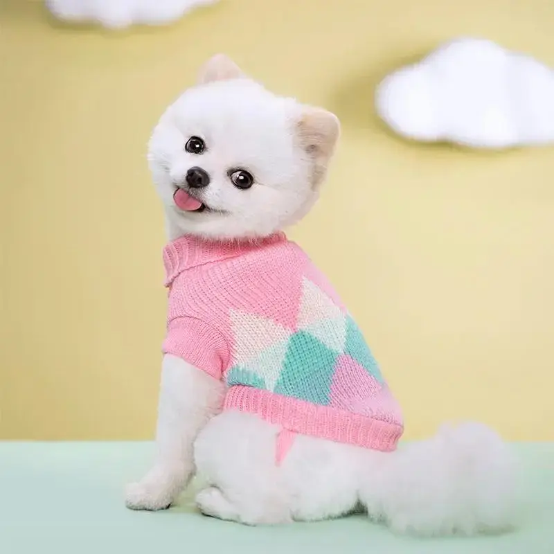 Knitted Dog Sweater, Warm & Comfortable Pet Clothes, Pet Costumes, Dog Pullover, Puppy Supplies, Dog & Cat Clothing, Winter D...