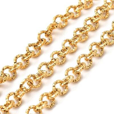 Ion Plating(IP) 304 Stainless Steel Textured Cable Chains