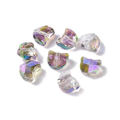 100Pcs Electroplate Glass Beads