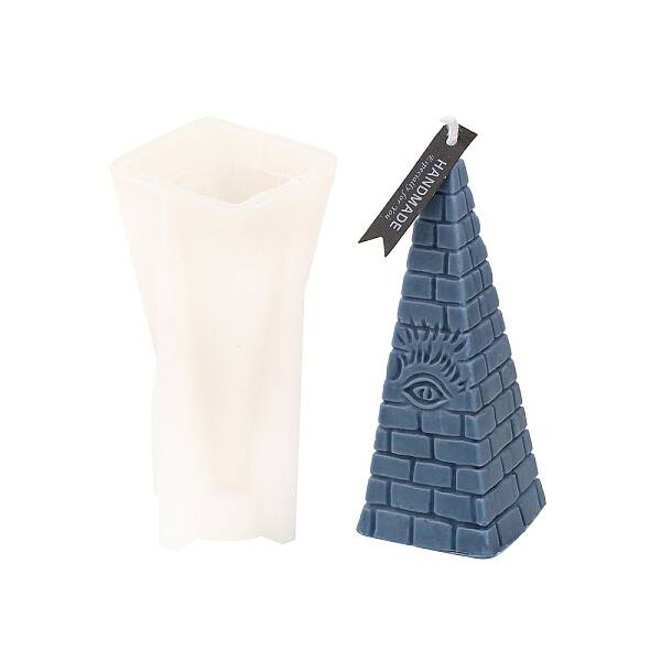 Triangle with Eye Silicone Statue Candle Molds