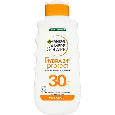 Garnier Sun Milk Spf 30 Ambre Solaire Hydra 24H Protect (High Protection Milk) 175 Ml