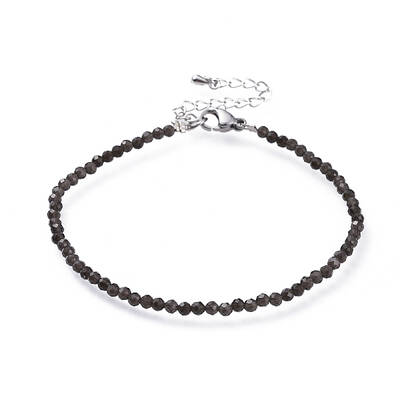 Natural Obsidian Bead Bracelets