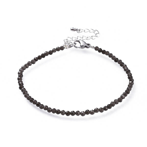 Natural Obsidian Bead Bracelets