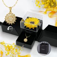 Artificial Sunflower Gifts for Women Her Daughter Girlfriend Wife Mom Friends Sisters Aunt, You are My Sunshine Necklace with...