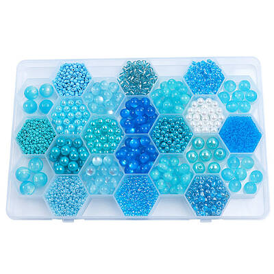 DIY 24 Style Acrylic & Resin Beads Jewelry Making Finding Kit
