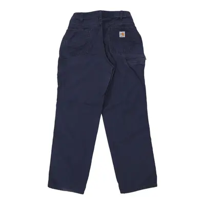 Carhartt Cargo Trousers - 28W UK 8 Navy Cotton