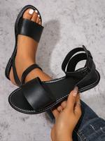 Women's Fashionable Solid Color Ankle Strap Sandals, Sandals for Summer, Trending Shoes, Shoes For Summer