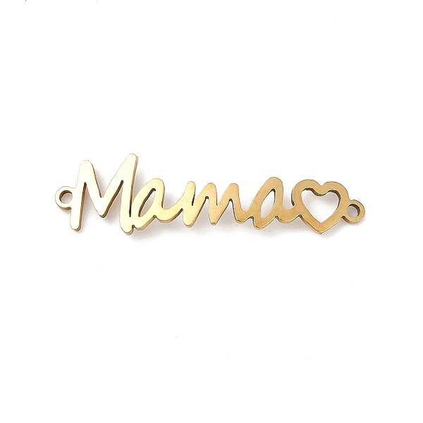 Mother's Day 201 Stainless Steel Connector Charms