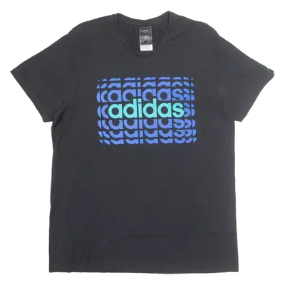 ADIDAS Mens T-Shirt Black L