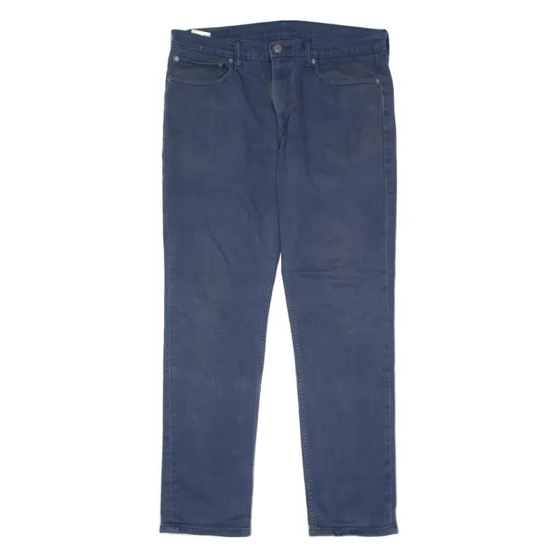 LEVI'S 511 Mens Twill Trousers Blue Slim Straight W36 L32