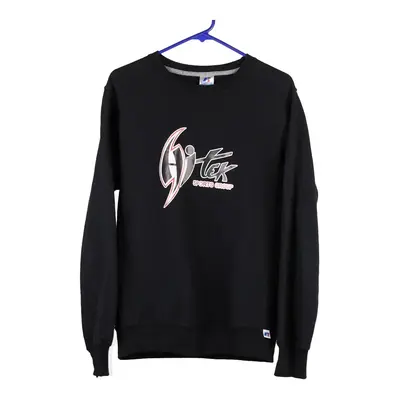 Russell Athletic Sweatshirt - Small Black Cotton Blend