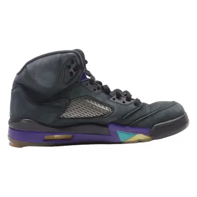 AIR JORDAN High Top Trainers Black Leather Mens UK 7.5
