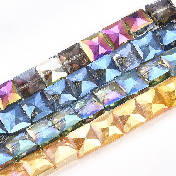 Electroplate Glass Beads Strands