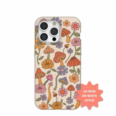 Seashell Shrooms and Blooms iPhone 15 Pro Case