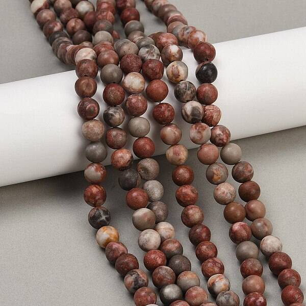 Natural Dendritic Jasper Beads Strands