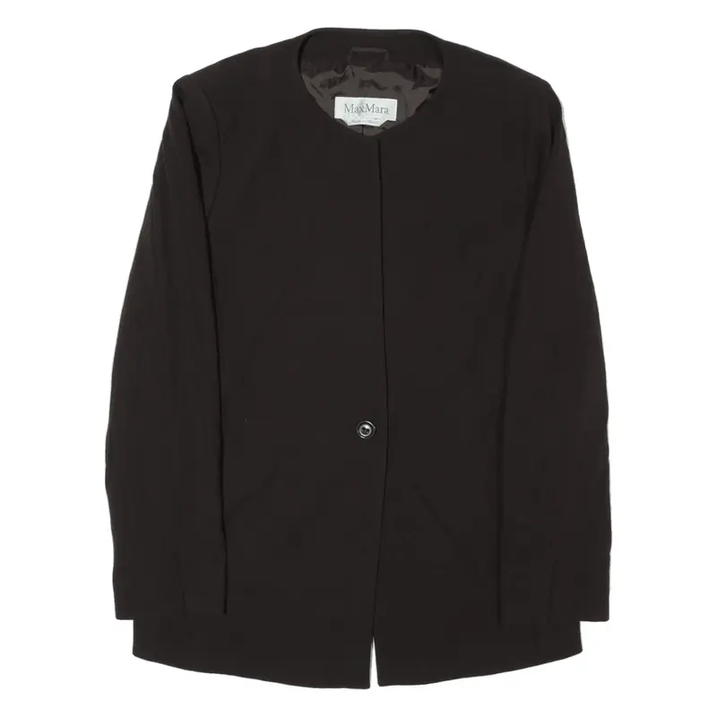 MAX MARA Blazer Jacket Brown Wool Womens UK 12