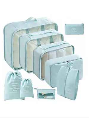 Portable Travel Storage Bag Set, Travel Organizer Set for Clothes, Shoes, Cosmetic, Travel Essentials for Men & Women, Organi...