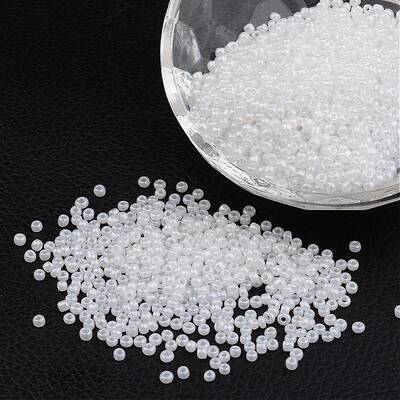 12/0 Ceylon Round Glass Seed Beads