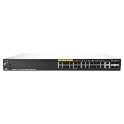 SF550X-24P-K9 Cisco Small Business 500 Series SF550 PoE 24 x Ports 10/100Base-TX + 4 x SFP+ Layer 3 Managed Fast Ethernet Net...