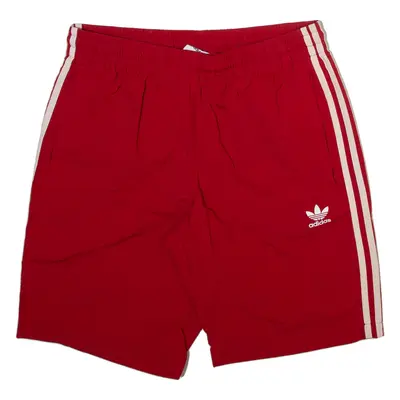ADIDAS Mens Swimming Shorts Red M W30