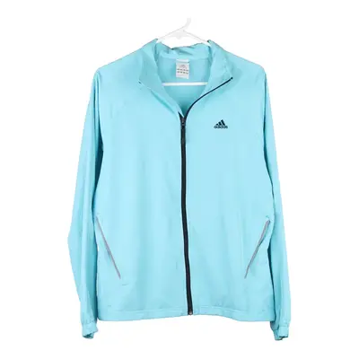 Adidas Jacket - Large Blue Polyester