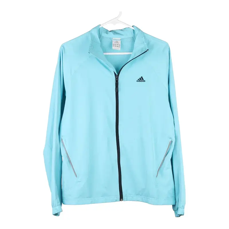 Adidas Jacket - Large Blue Polyester