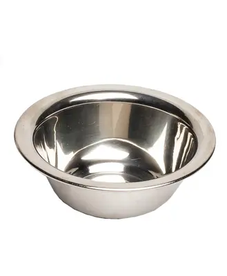 Depot accessori n. 741 promotional steel metal shaving bowl silver