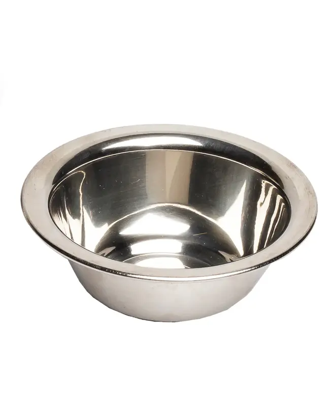 Depot accessori n. 741 promotional steel metal shaving bowl silver