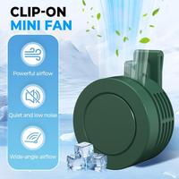 Small Clip Fan, Portable Silent Mini Bladeless Fan Clip On, 3 Speeds Clip-on Fans for Shirt, Mini Whirlwind Fans for Waist Cl...