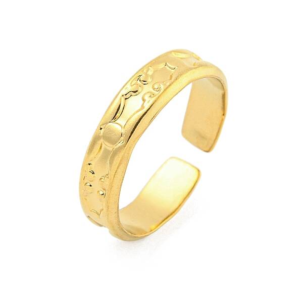 304 Stainless Steel Open Cuff Ring for Women