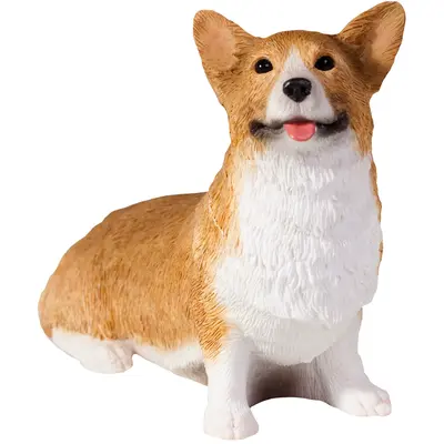 Sandicast Red Pembroke Welsh Corgi Dog Sculpture