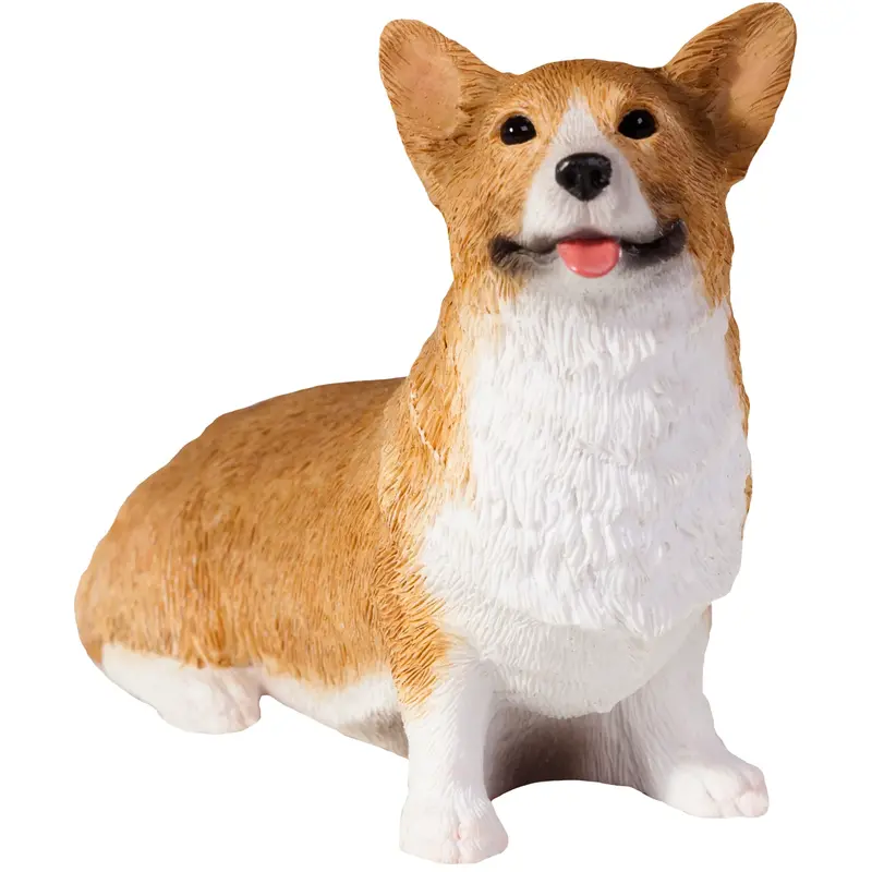 Sandicast Red Pembroke Welsh Corgi Dog Sculpture