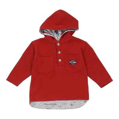 Age 18 Months Harley Davidson Hoodie - XS Red Cotton Blend