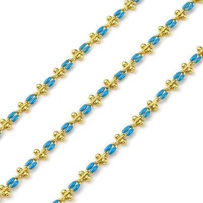 Brass Enamel Link Chains