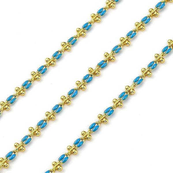 Brass Enamel Link Chains