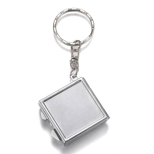 Iron Folding Mirror Keychain