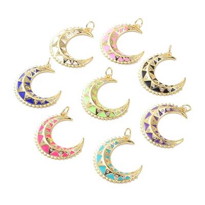 Brass Micro Pave Cubic Zirconia Pendant