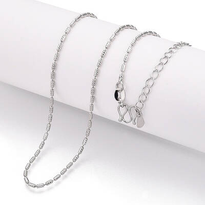 Brass Column Link Chain Necklaces