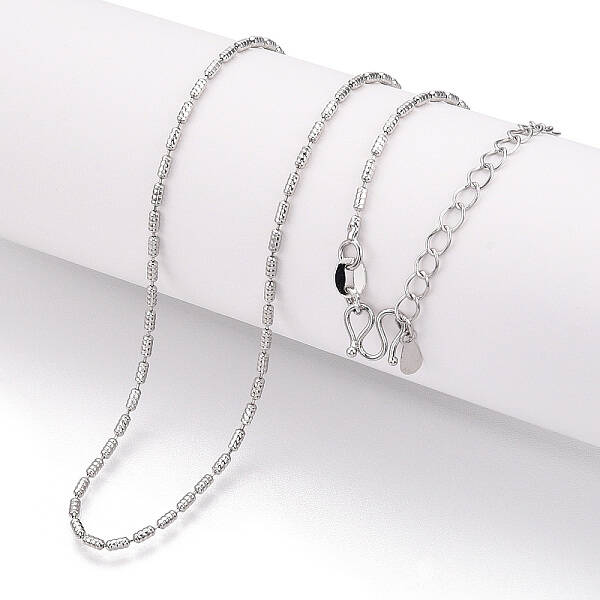 Brass Column Link Chain Necklaces