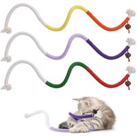 Cat Toys Chew Ropes Toys, 3 Pcs 27.9 Inches Interactive Catnip Toys for Indoor Cats, Kitten Teeth Cleaning Chew Toys for Dent...