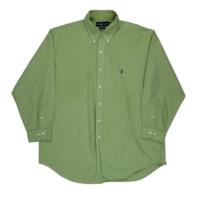 Yarmouth Ralph Lauren Checked Shirt - XL Green Cotton | Size: x-large