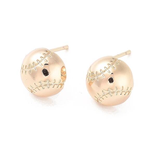 Brass Stud Earrings