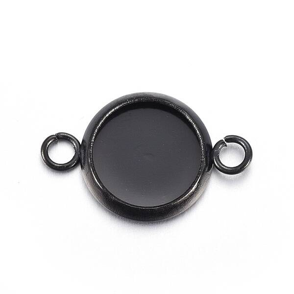 Stainless Steel Cabochon Connector Settings