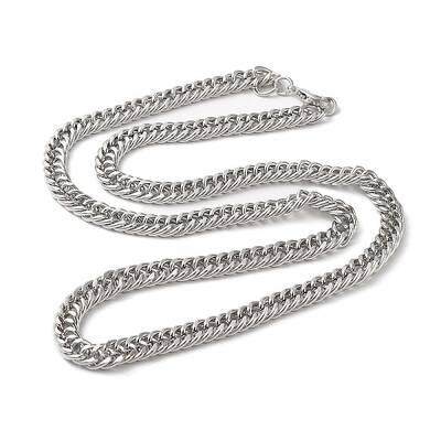 Iron Cuban Link Chain Necklaces for Women Men