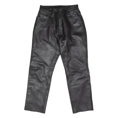 BELSTAFF Motorcycle Womens Leather Trousers Black Regular Straight W28 L27